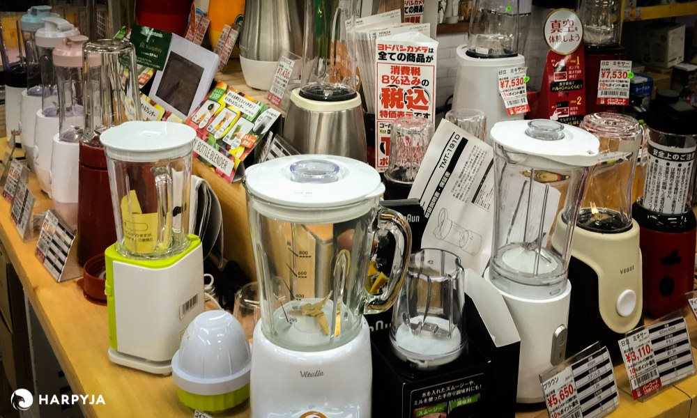 Como são os liquidificadores no Japão?