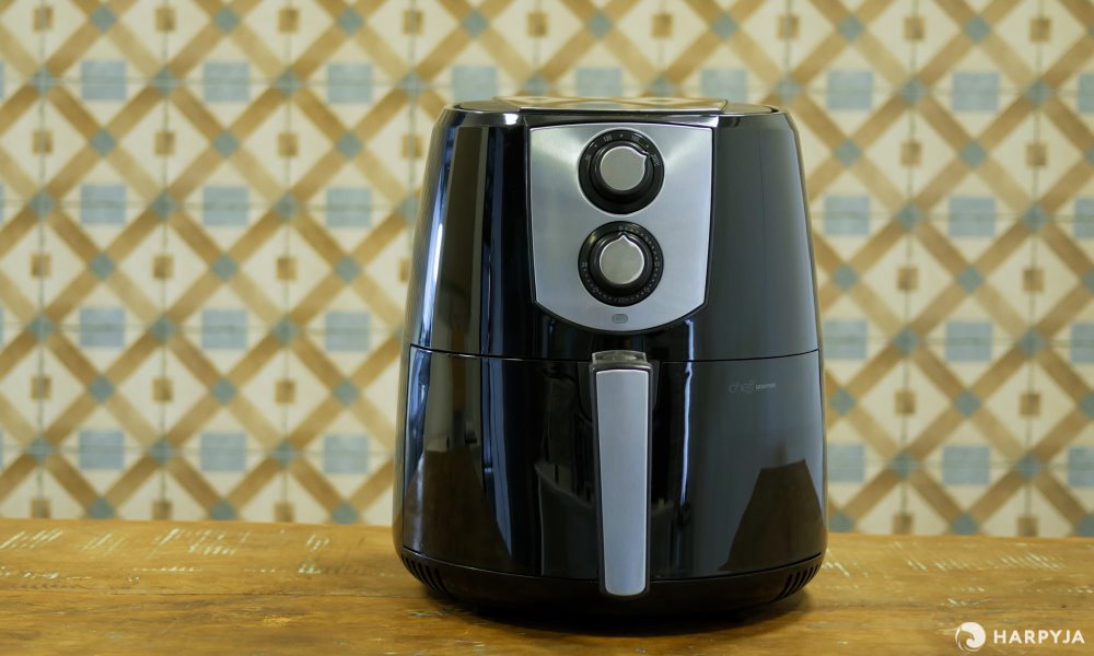 Fritadeira Sem Óleo Air fryer EOS Chef Gourmet 4 Litros Preto com