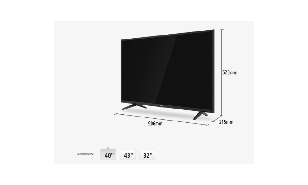 Smart TV 40 Polegadas LED Full HD LCD Panasonic TC-40FS500B