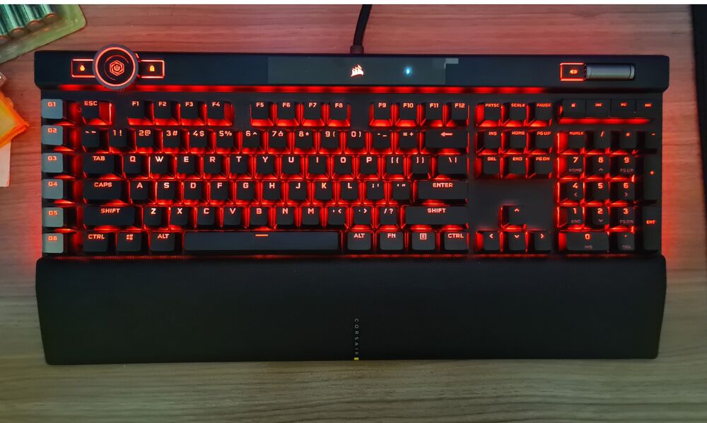 Teclado Corsair Mecânico K100 RGB CHERRY MX SPEED