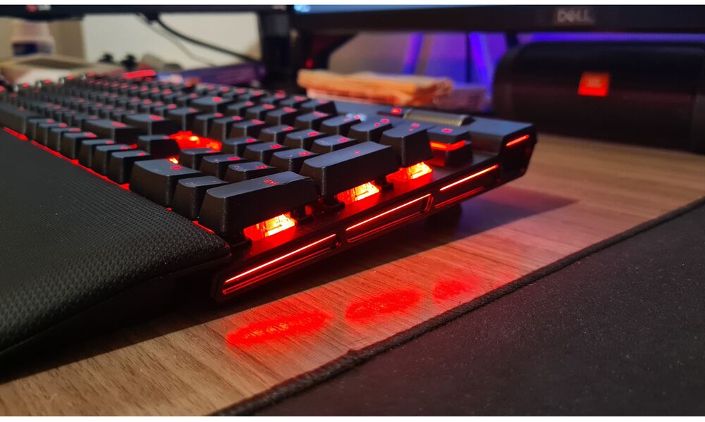 Teclado Corsair Mecânico K100 RGB CHERRY MX SPEED