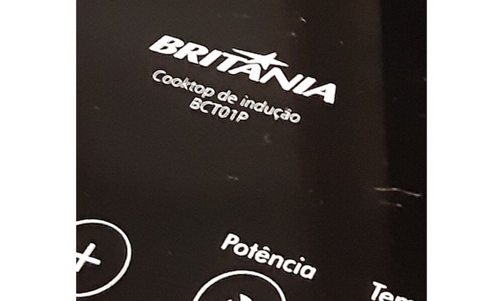 Cooktop de Indução 1 queimador Britânia preto BCT01 127V