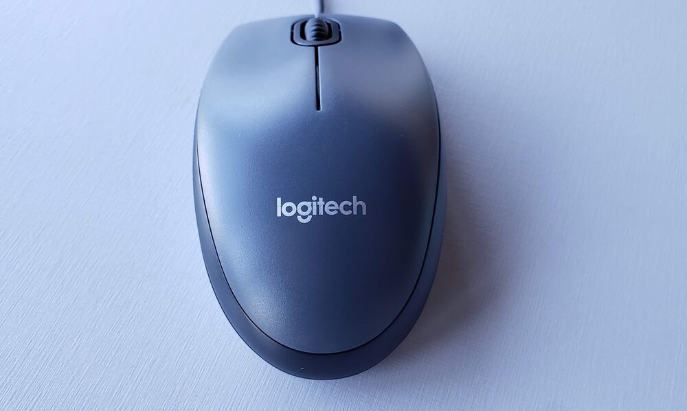 Mouse com fio USB Logitech M90 - Cinza