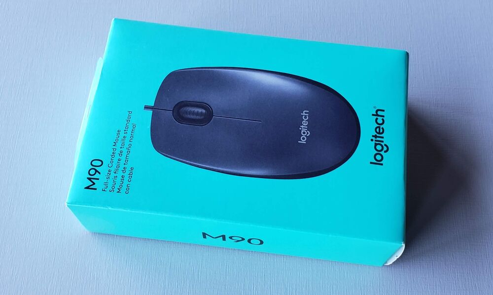 Mouse com fio USB Logitech M90 - Cinza