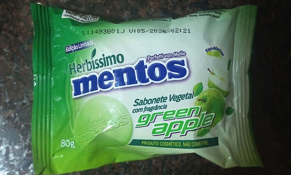 Sabonete Vegetal Mentos Herbíssimo Maçã Verde 80g